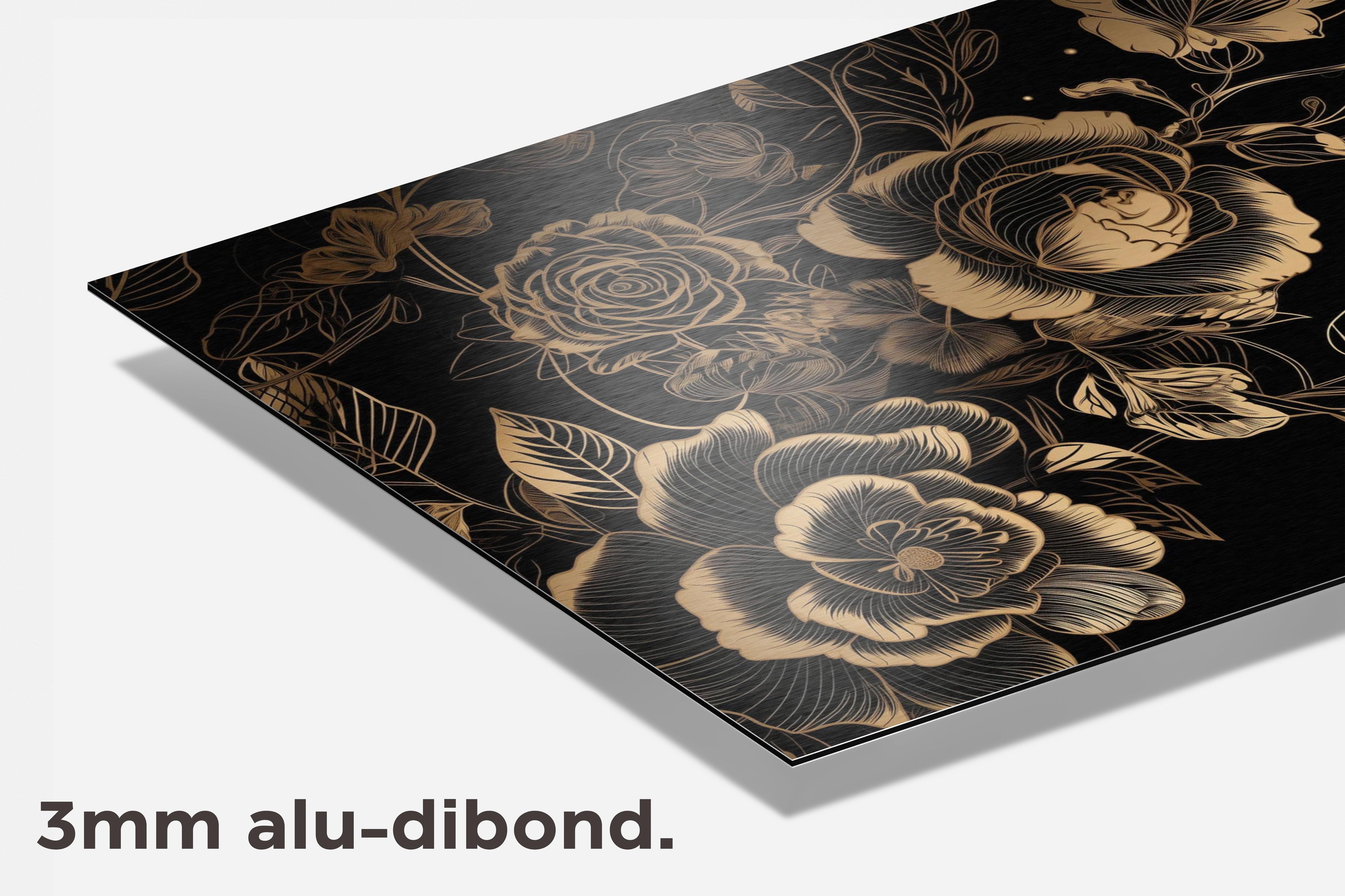 Bloemen Kunst dibond detail