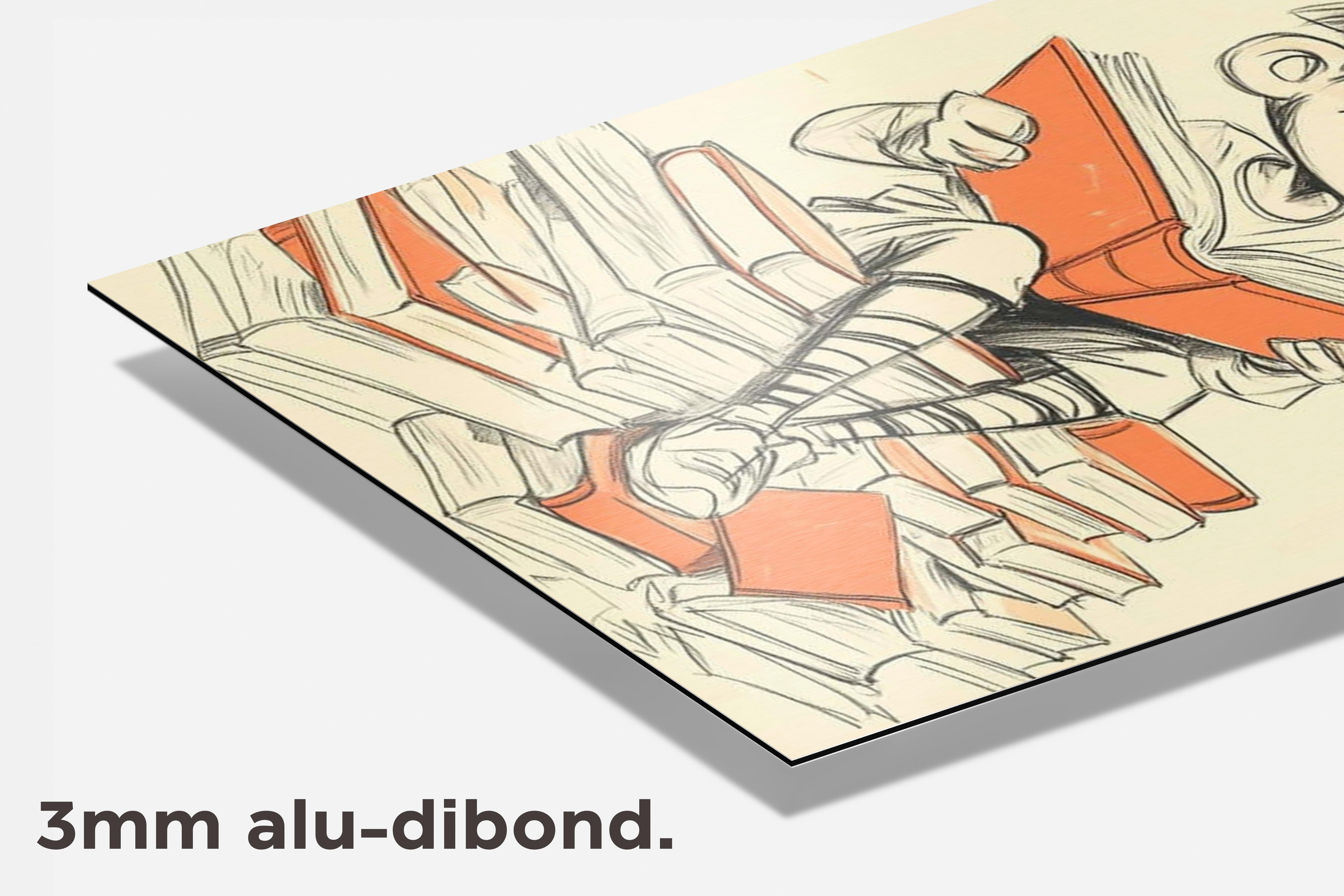 Jongen Leest dibond detail
