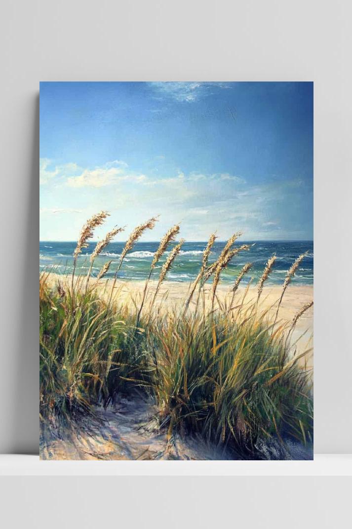 Duinen op 3mm aluminium dibond