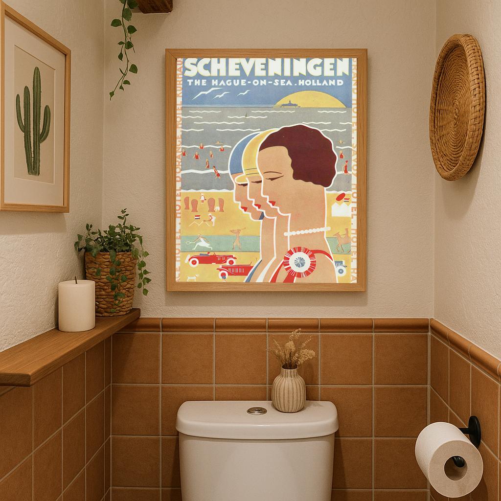 Scheveningen Vintage Look poster sfeerbeeld 3