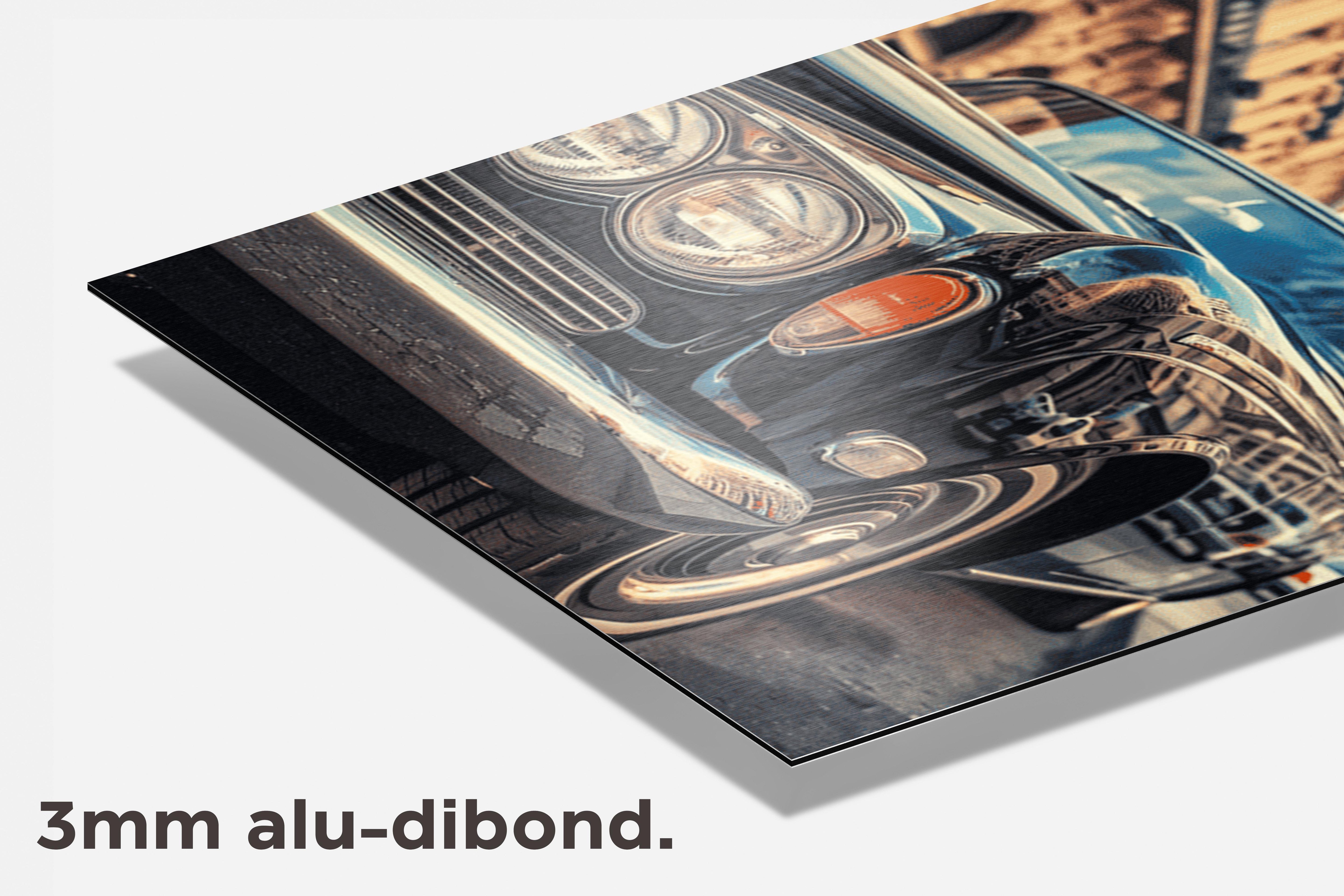 Vintage Auto dibond detail