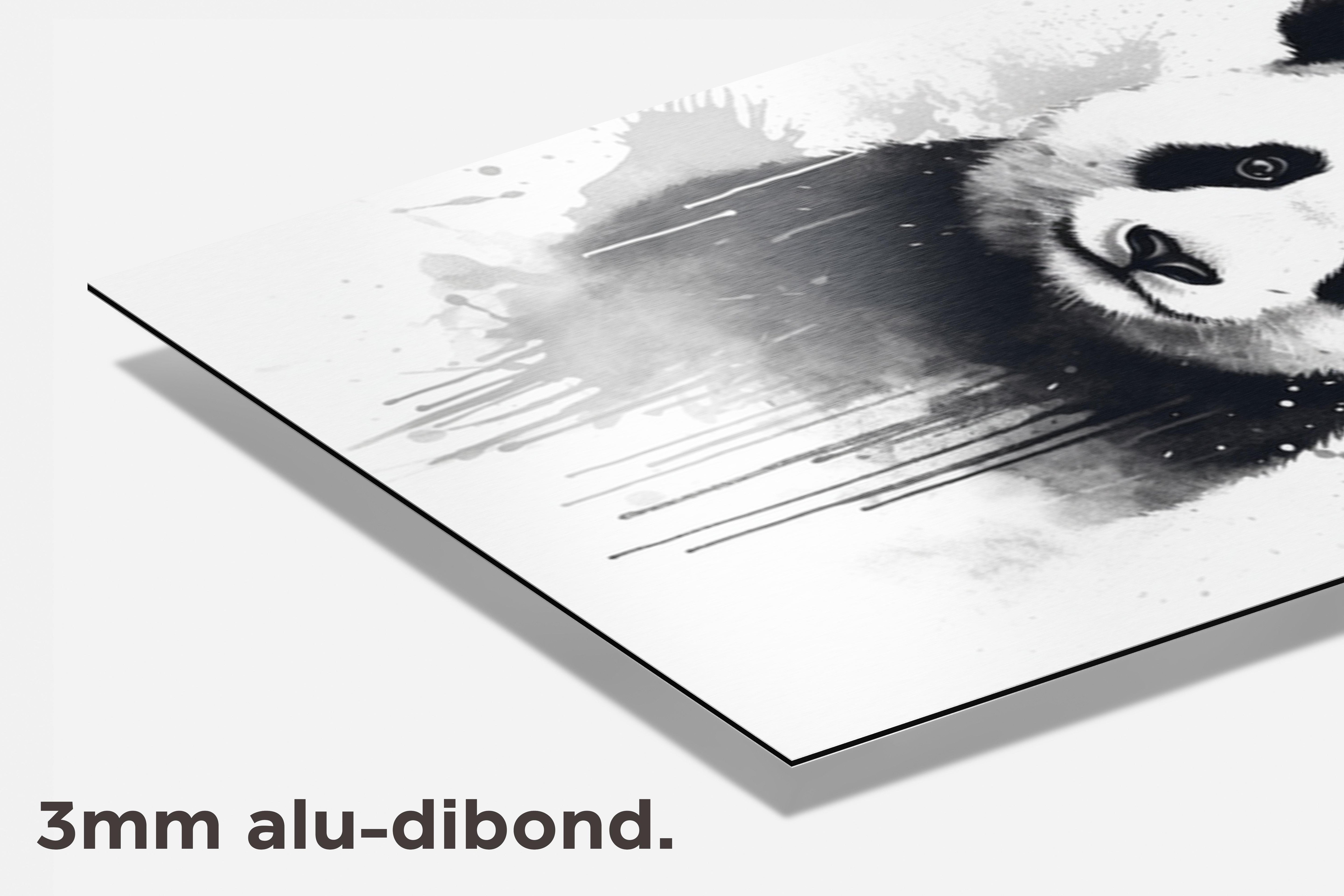 Panda Verf dibond detail