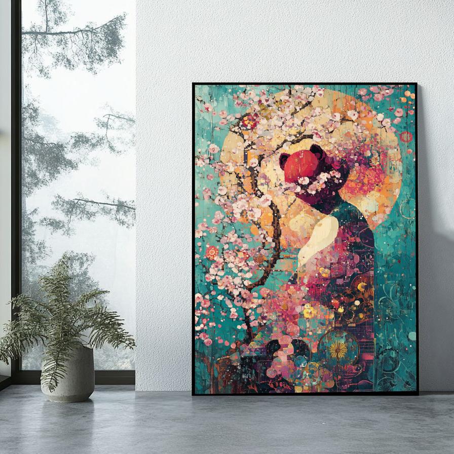 Abstract Cherry Blossom poster sfeerbeeld 1