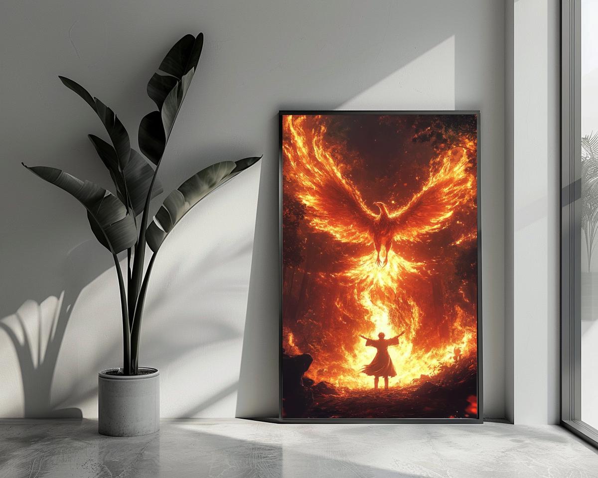 Wizard Phoenix poster van 25 Artstreet
