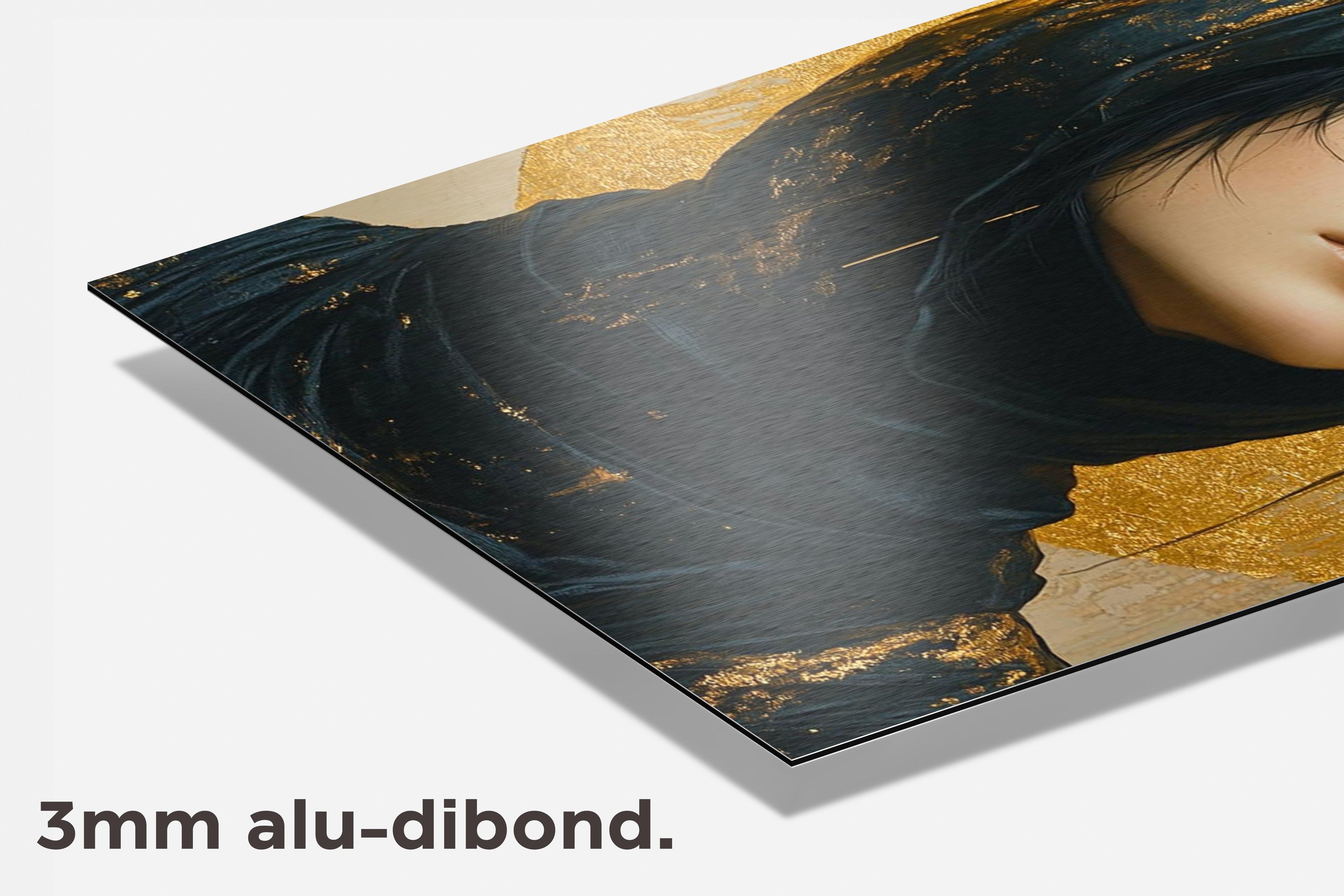 Sjaal Vrouw dibond detail