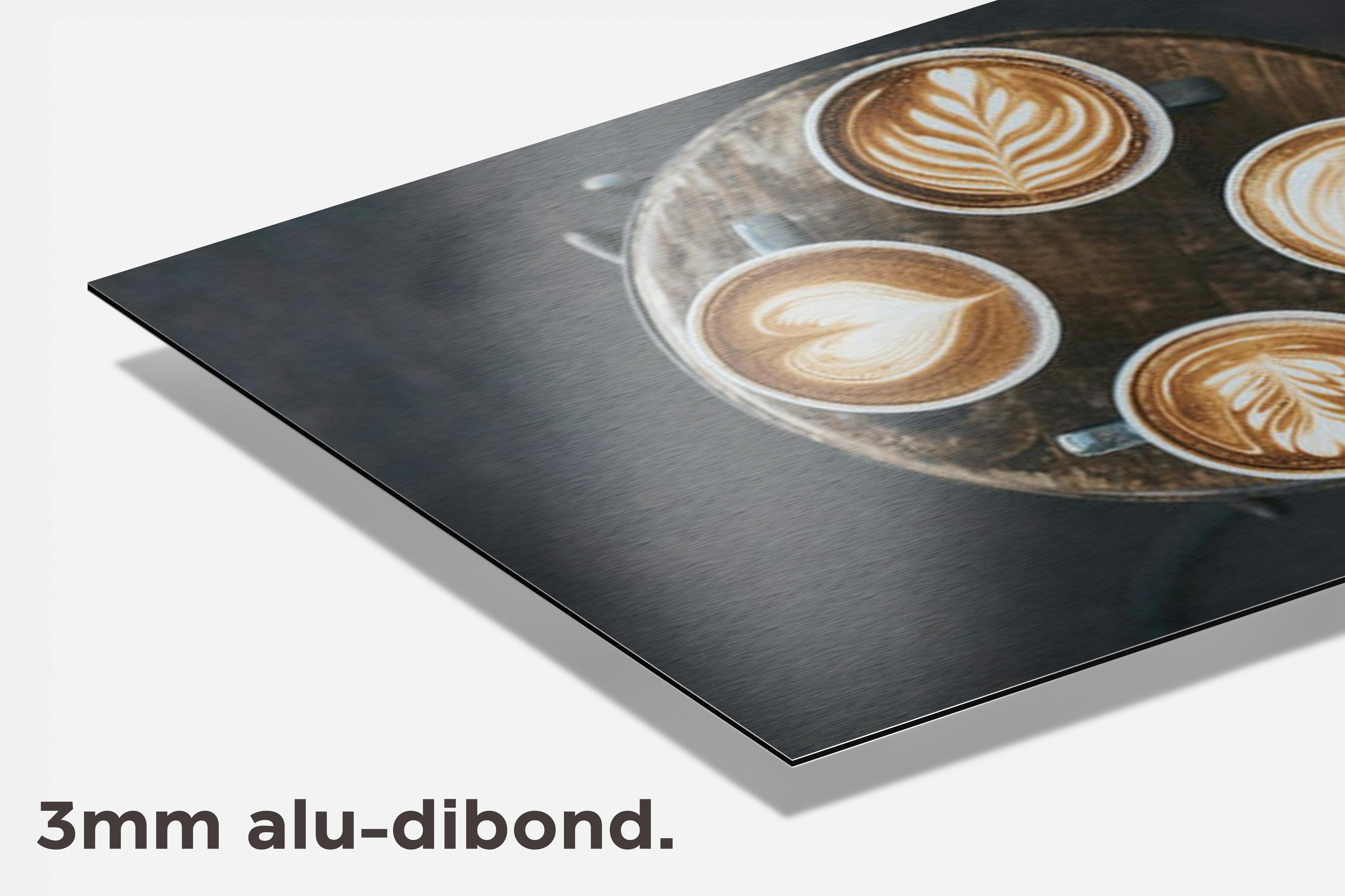 Koffie Poster dibond detail