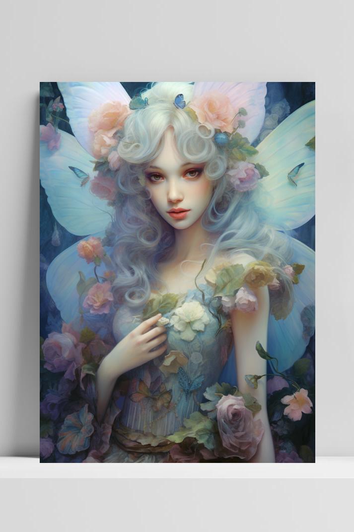 Bloemen Elfje op 3mm aluminium dibond