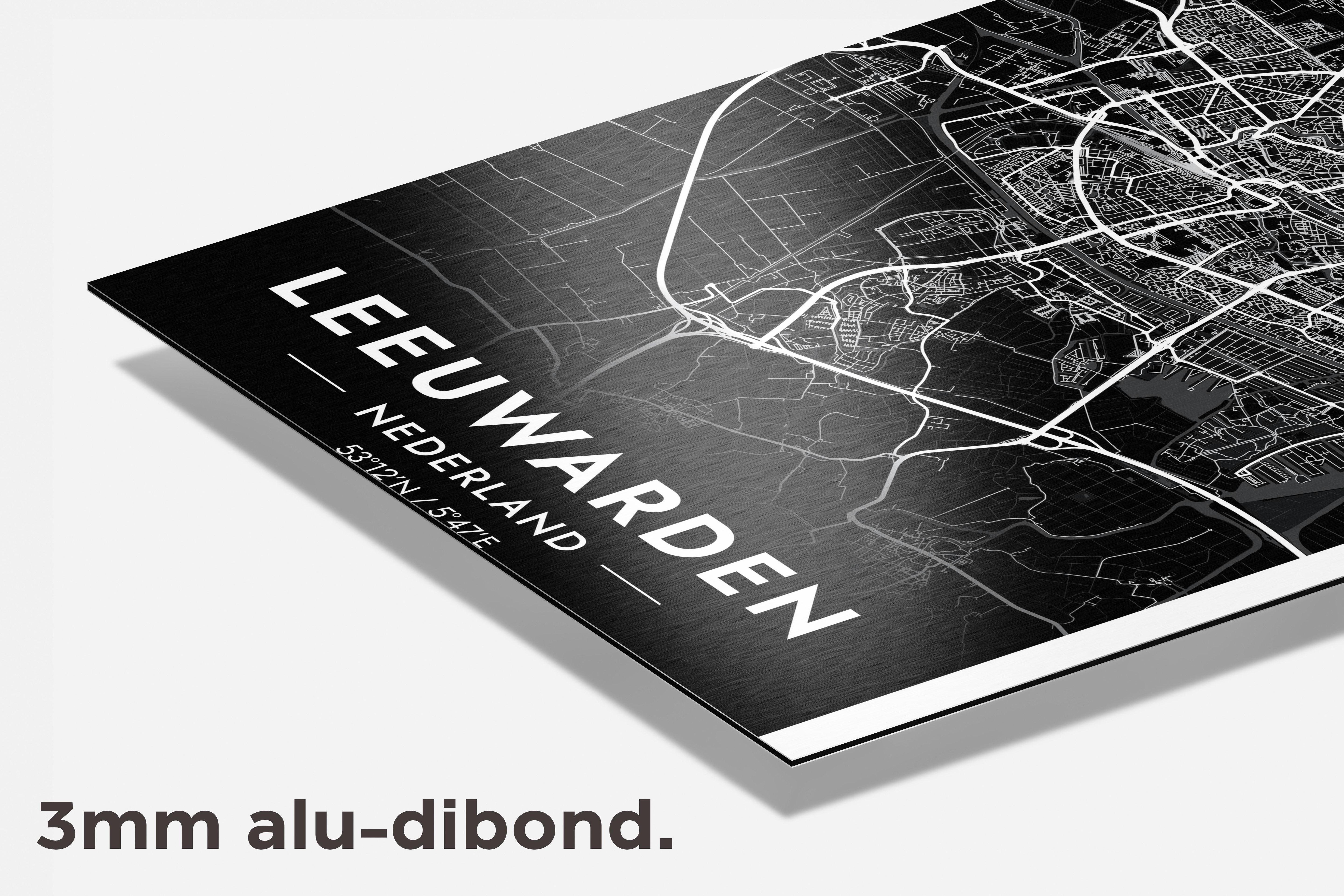 Leeuwarden Map dibond detail