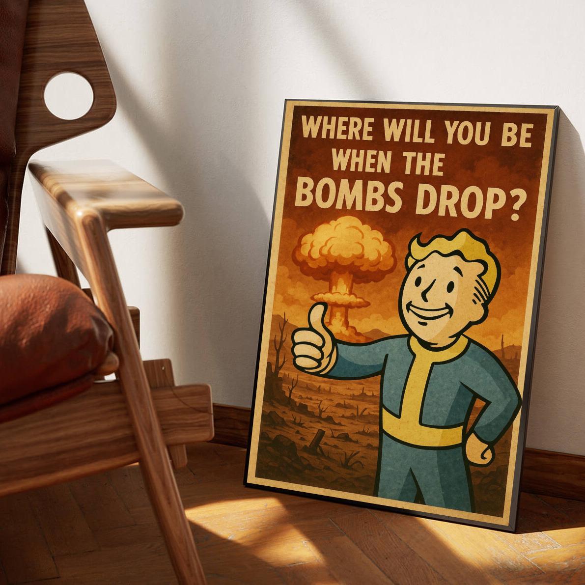 Bomb Quote Cartoon poster sfeerbeeld 1