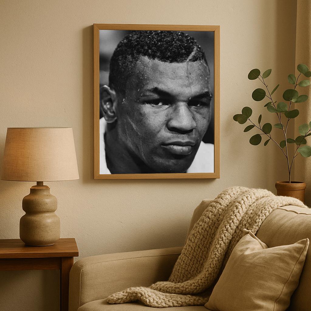 Mike Tyson B&W poster sfeerbeeld 2