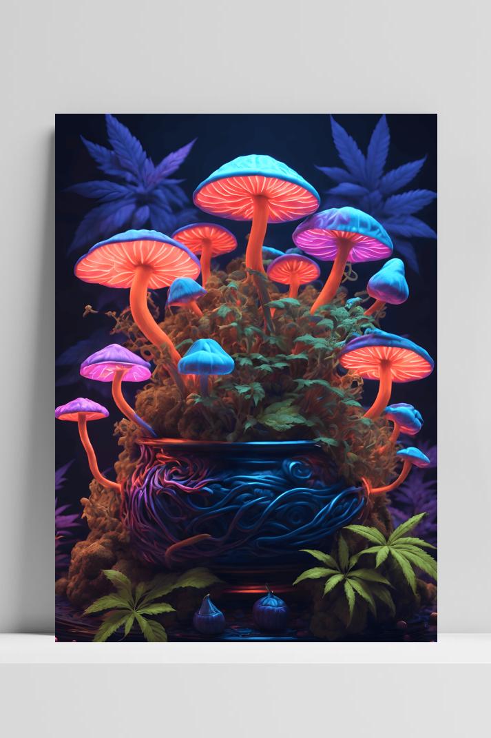 Trip Pot op 3mm aluminium dibond