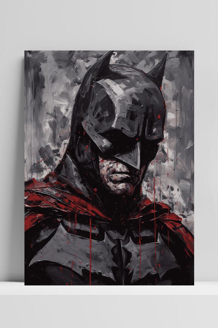 Batman op 3mm aluminium dibond