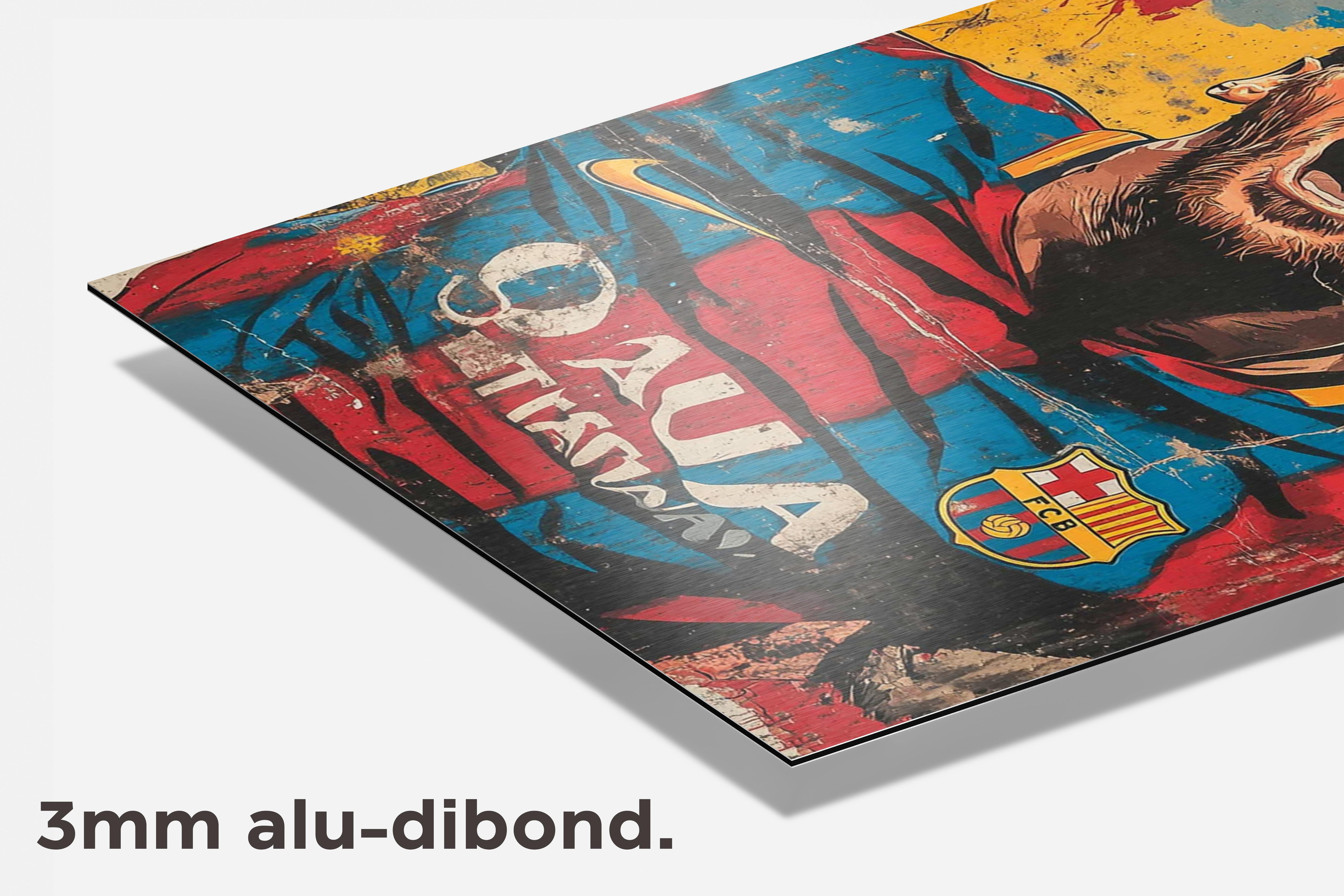 Lionel Messi dibond detail