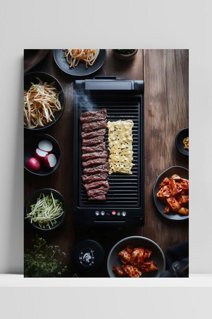 Koreaanse BBQ op 3mm aluminium dibond