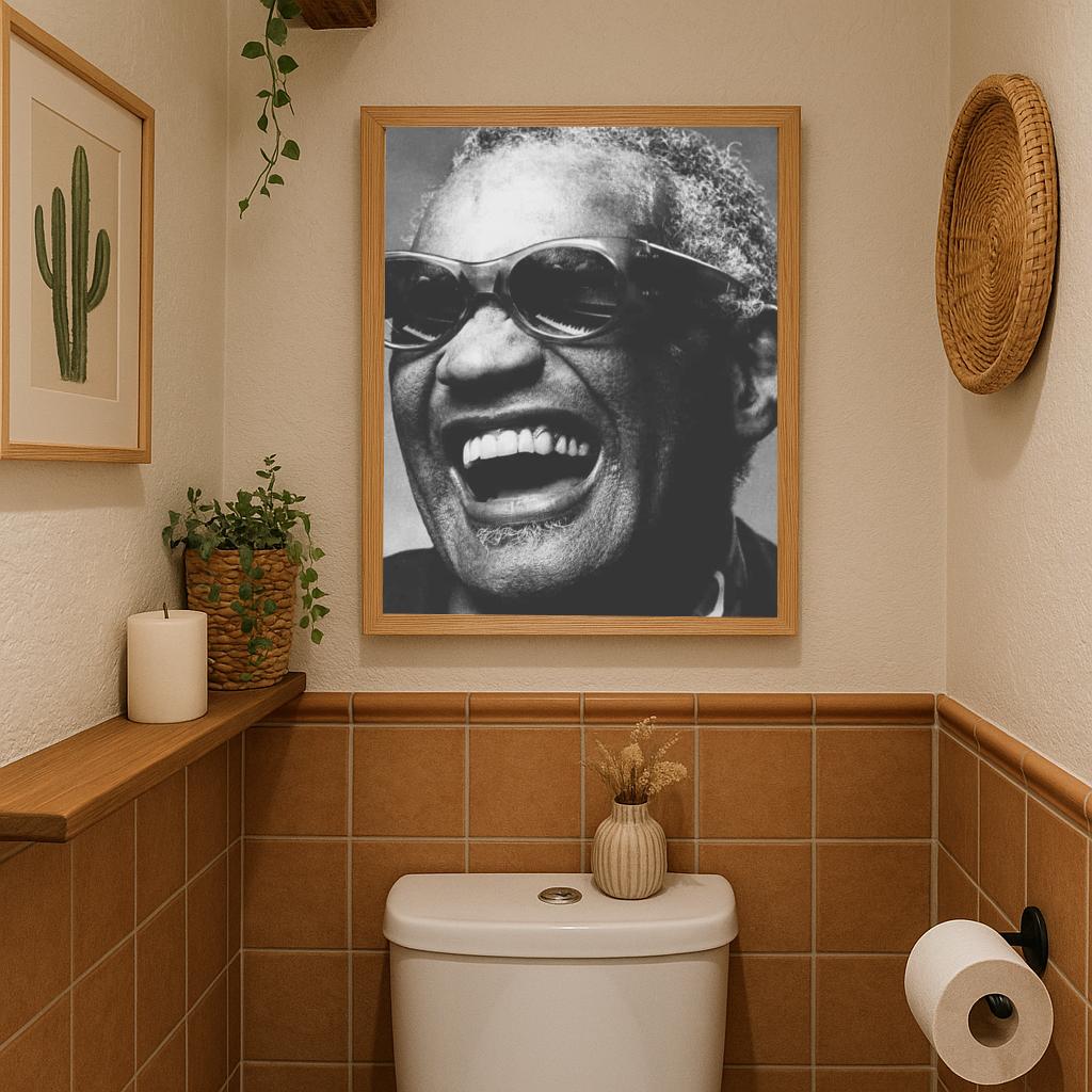Ray Charles B&W poster sfeerbeeld 3