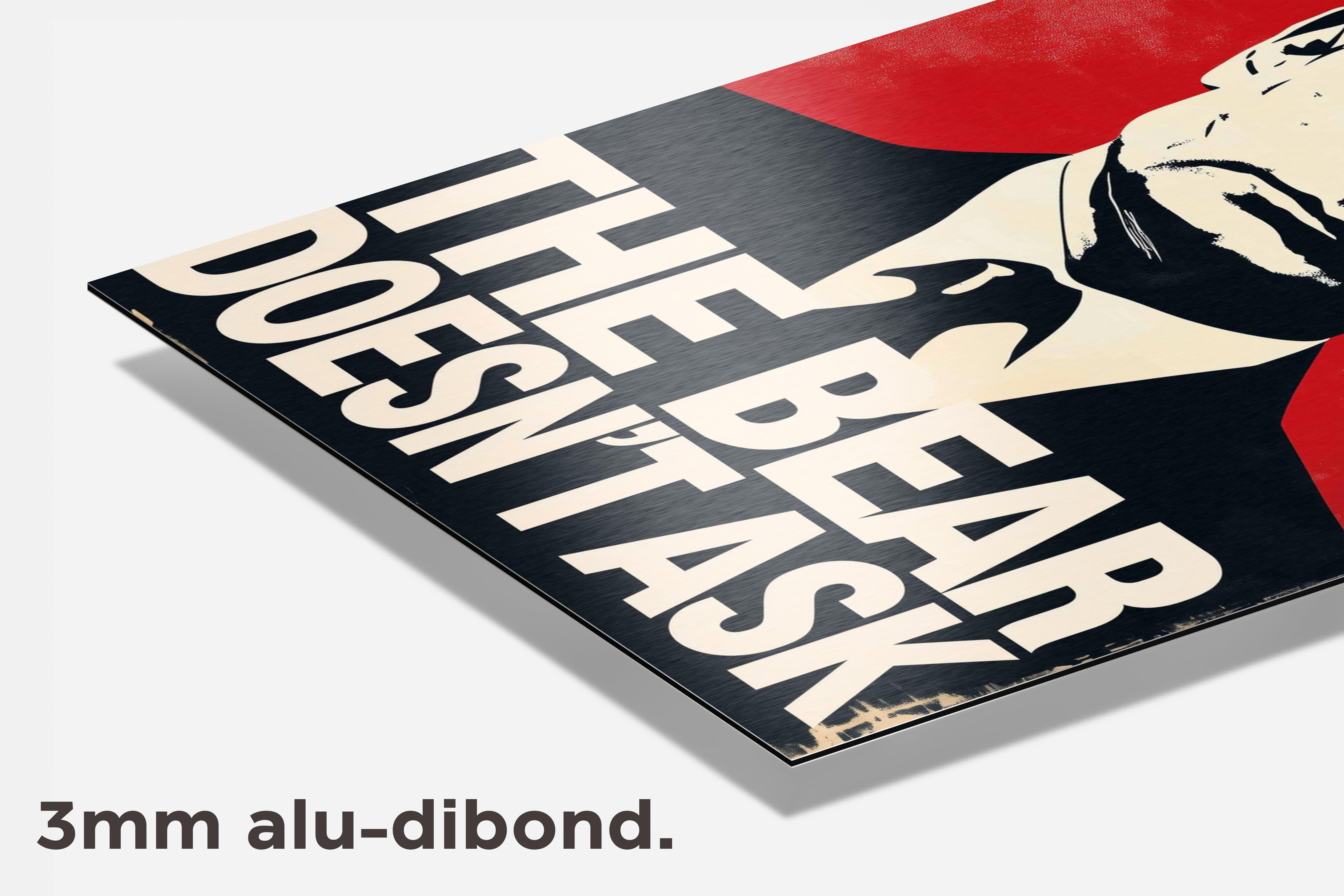 Vladimir Putin dibond detail