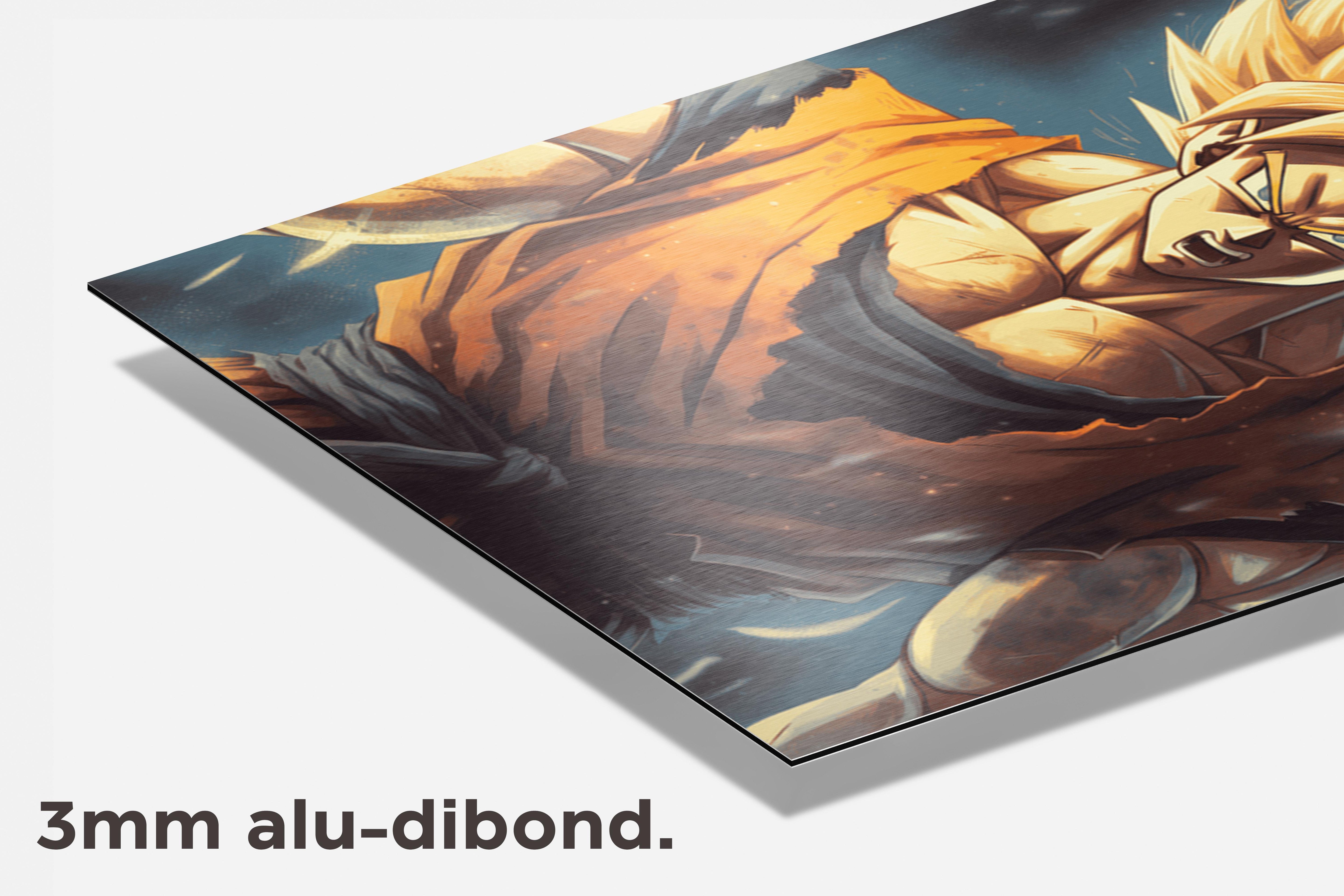 Goku SSJ dibond detail
