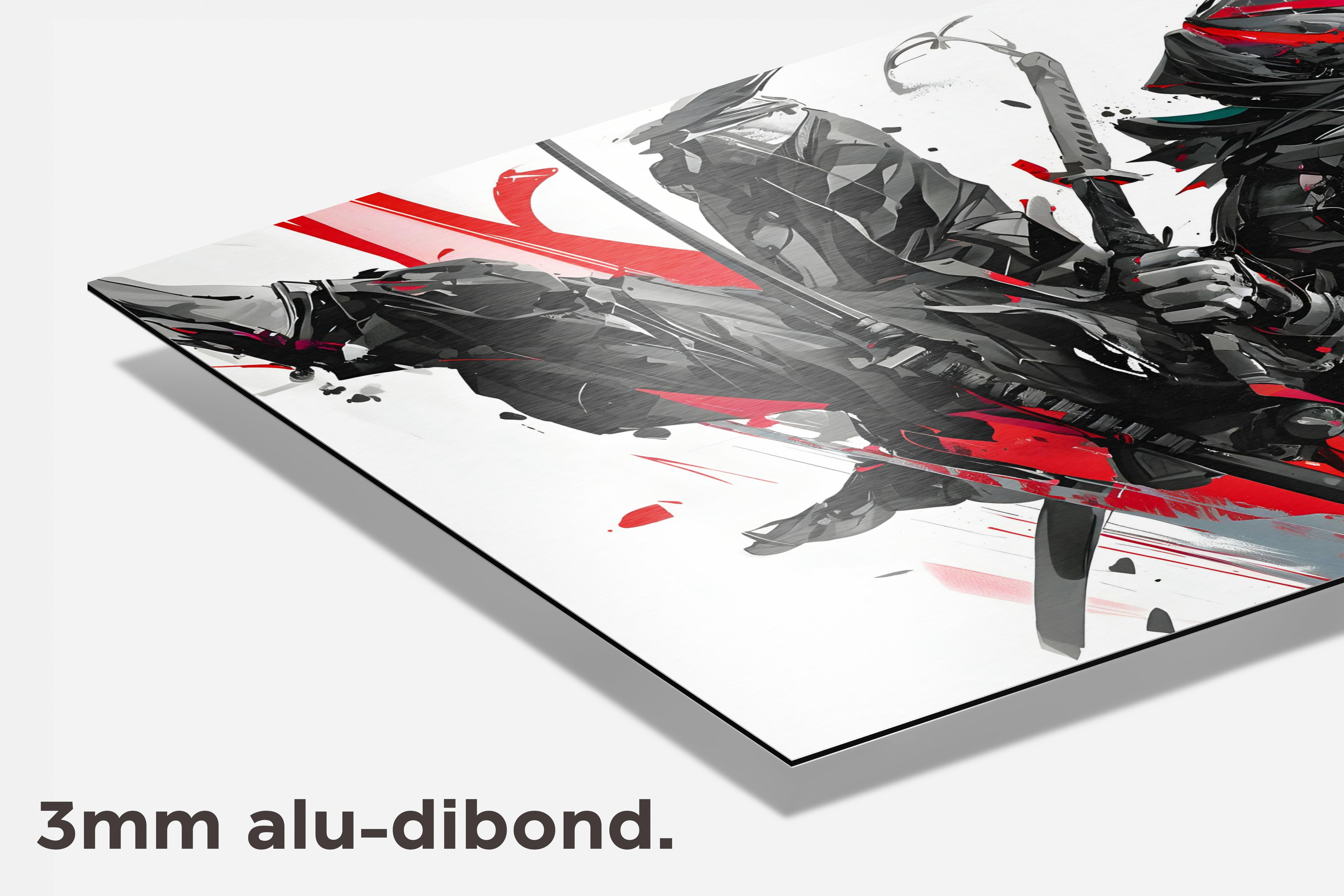 Ninja Aanval dibond detail