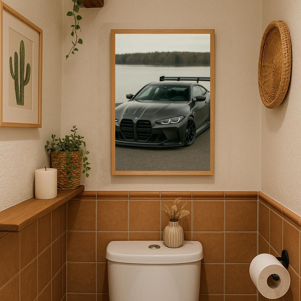 BMW Black Car poster sfeerbeeld 3
