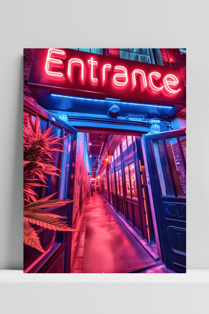 Coffeeshop op 3mm aluminium dibond