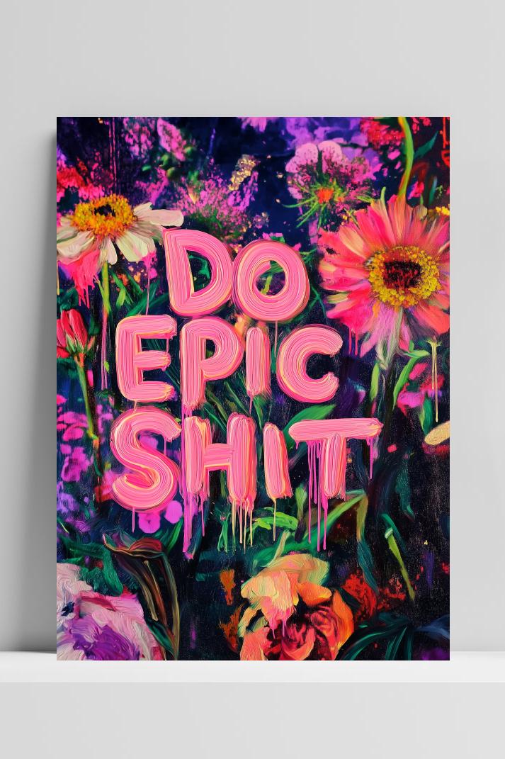 Do Epic Shit op 3mm aluminium dibond
