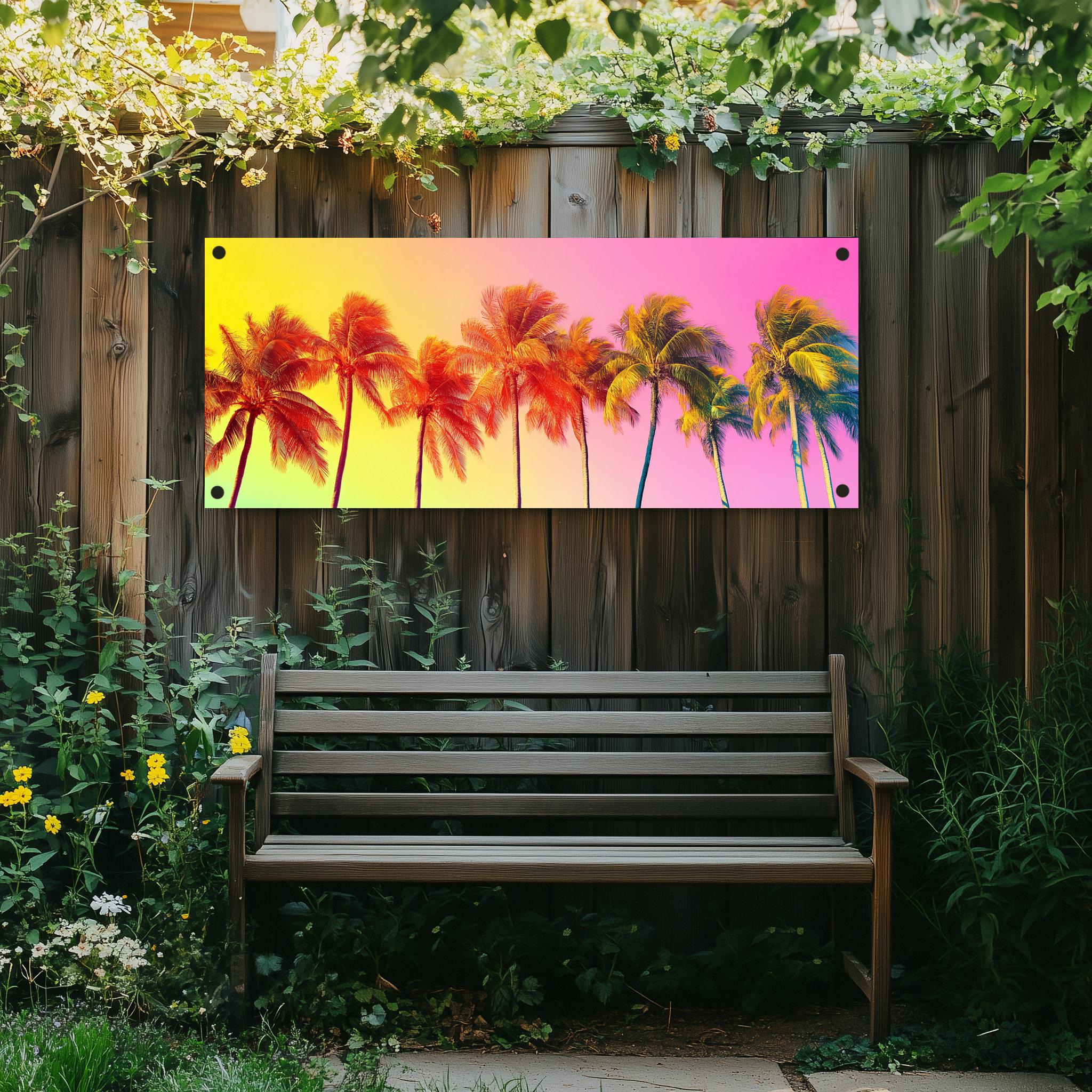 Tuinposter Kokosnoot Bomen sfeerbeeld 1