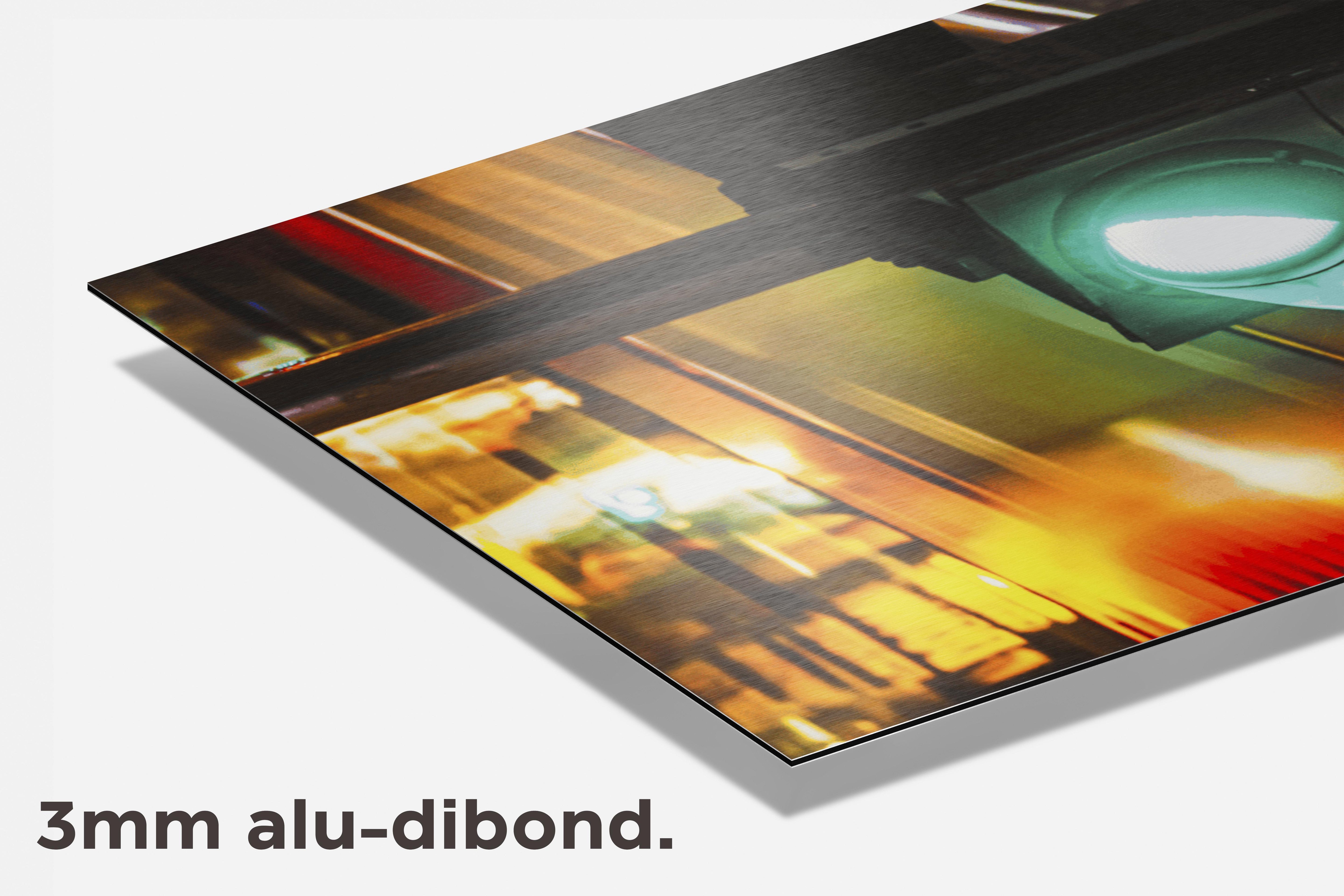 Groen Licht dibond detail