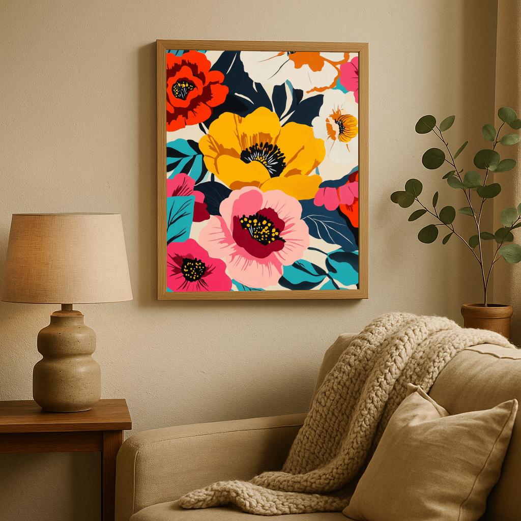Flowers Pop Art poster sfeerbeeld 1