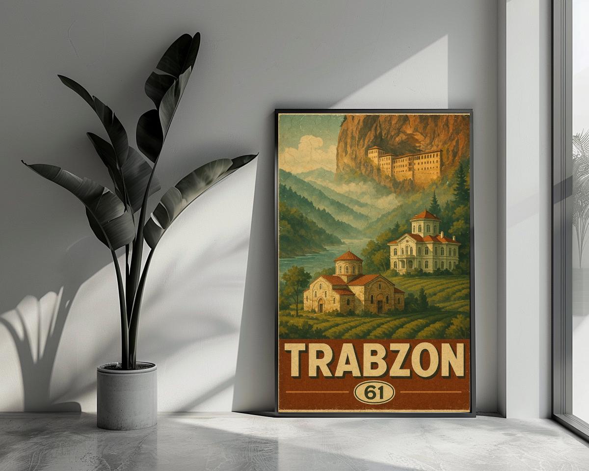 Trabzon Turkey Vintage Text poster van 25 Artstreet