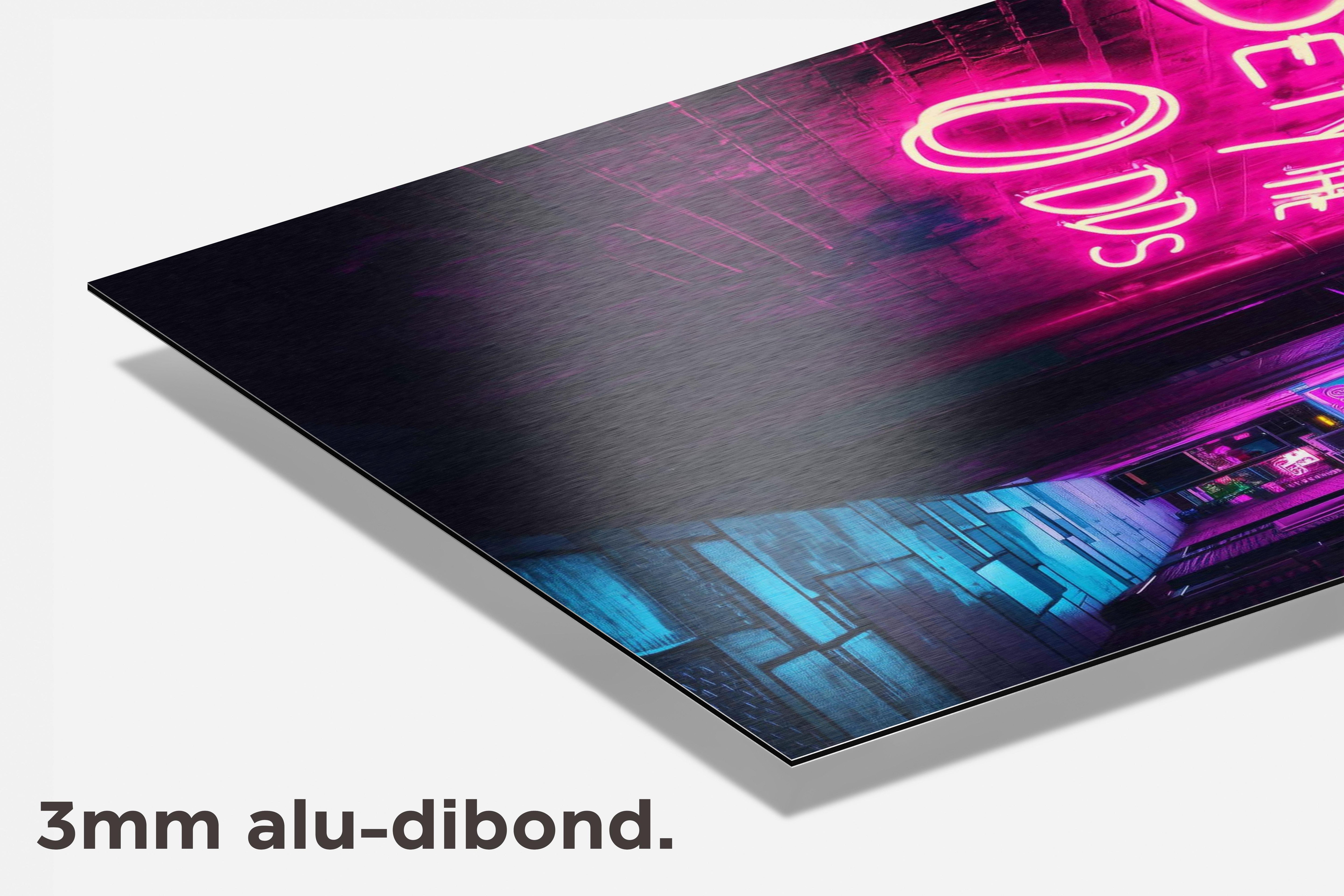 Defy The Odds dibond detail
