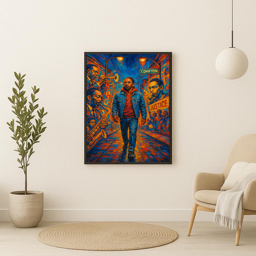 Kendrick Lamar Mural poster sfeerbeeld 2
