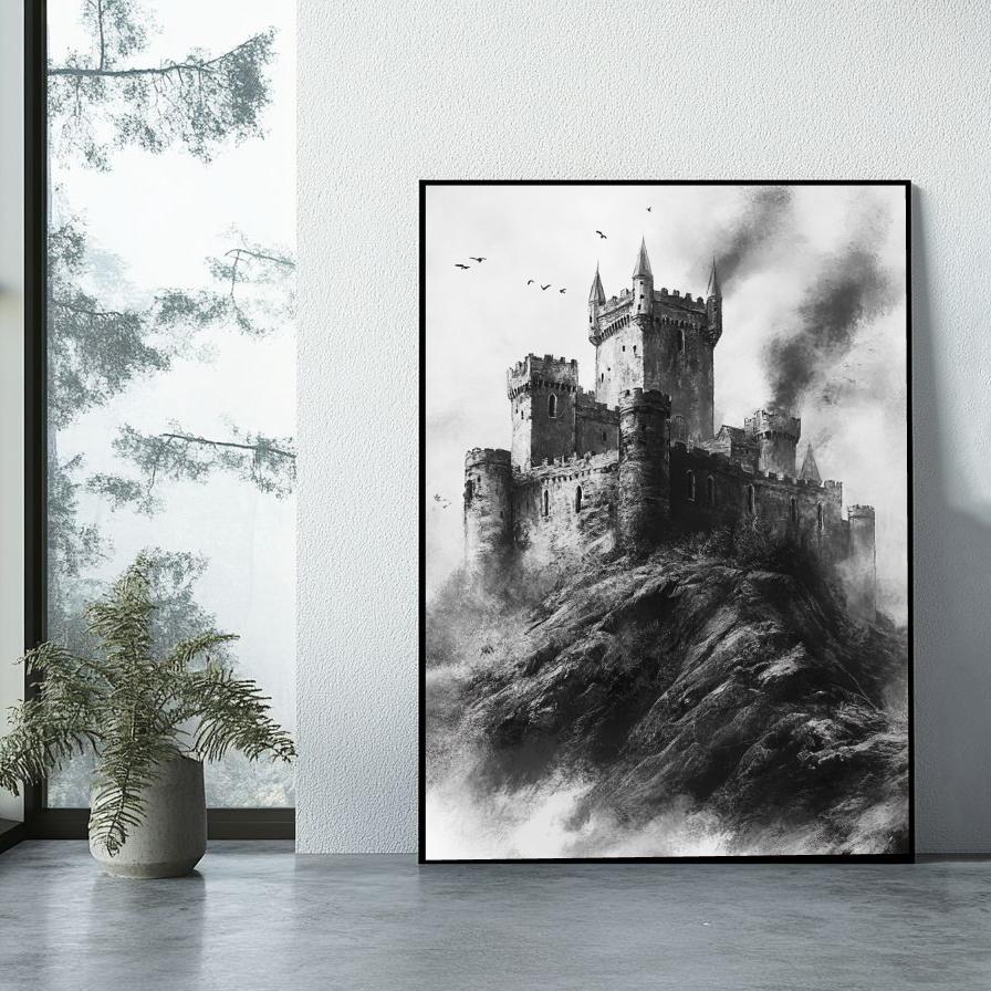 Castle B&W poster sfeerbeeld 1