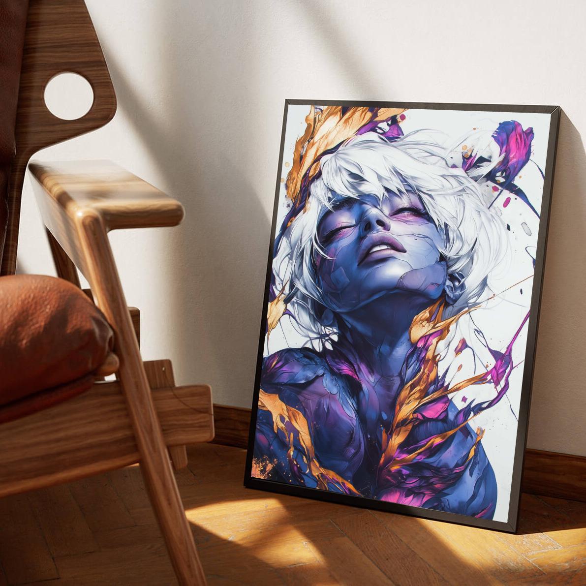 Woman Purple poster van 25 Artstreet