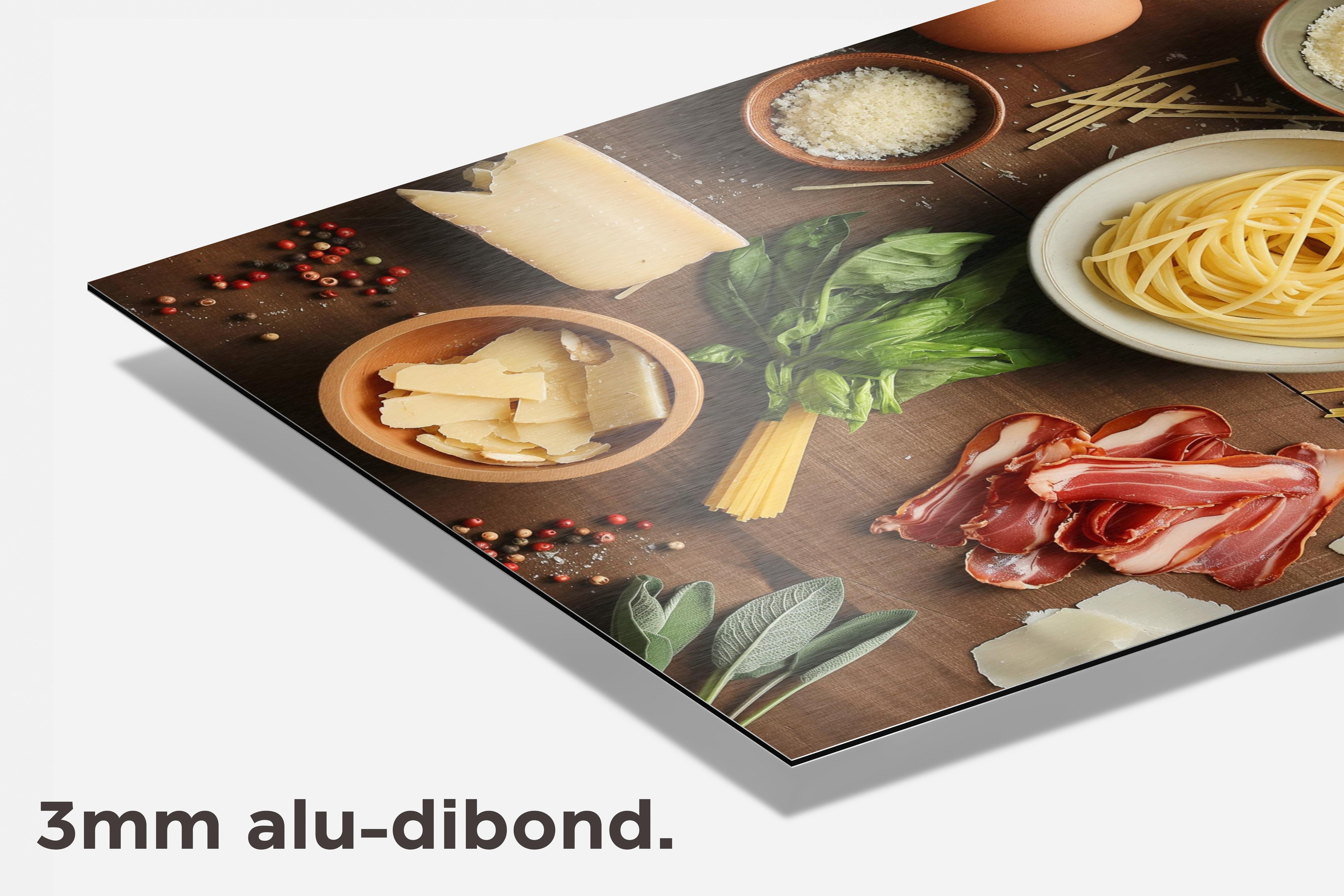 Carbonara dibond detail