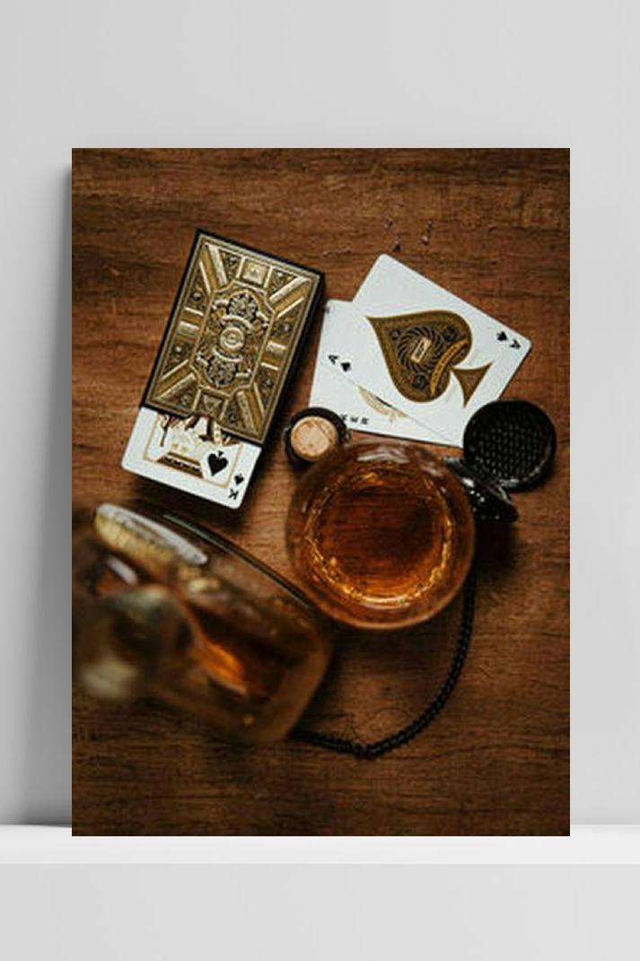 Whisky Kaarten op 3mm aluminium dibond