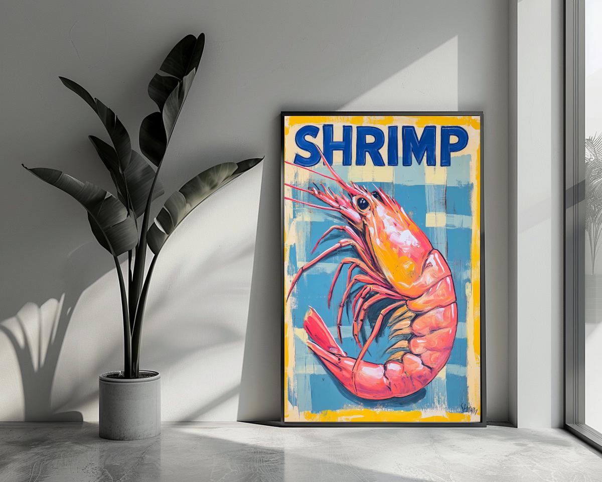 Shrimp Text poster van 25 Artstreet