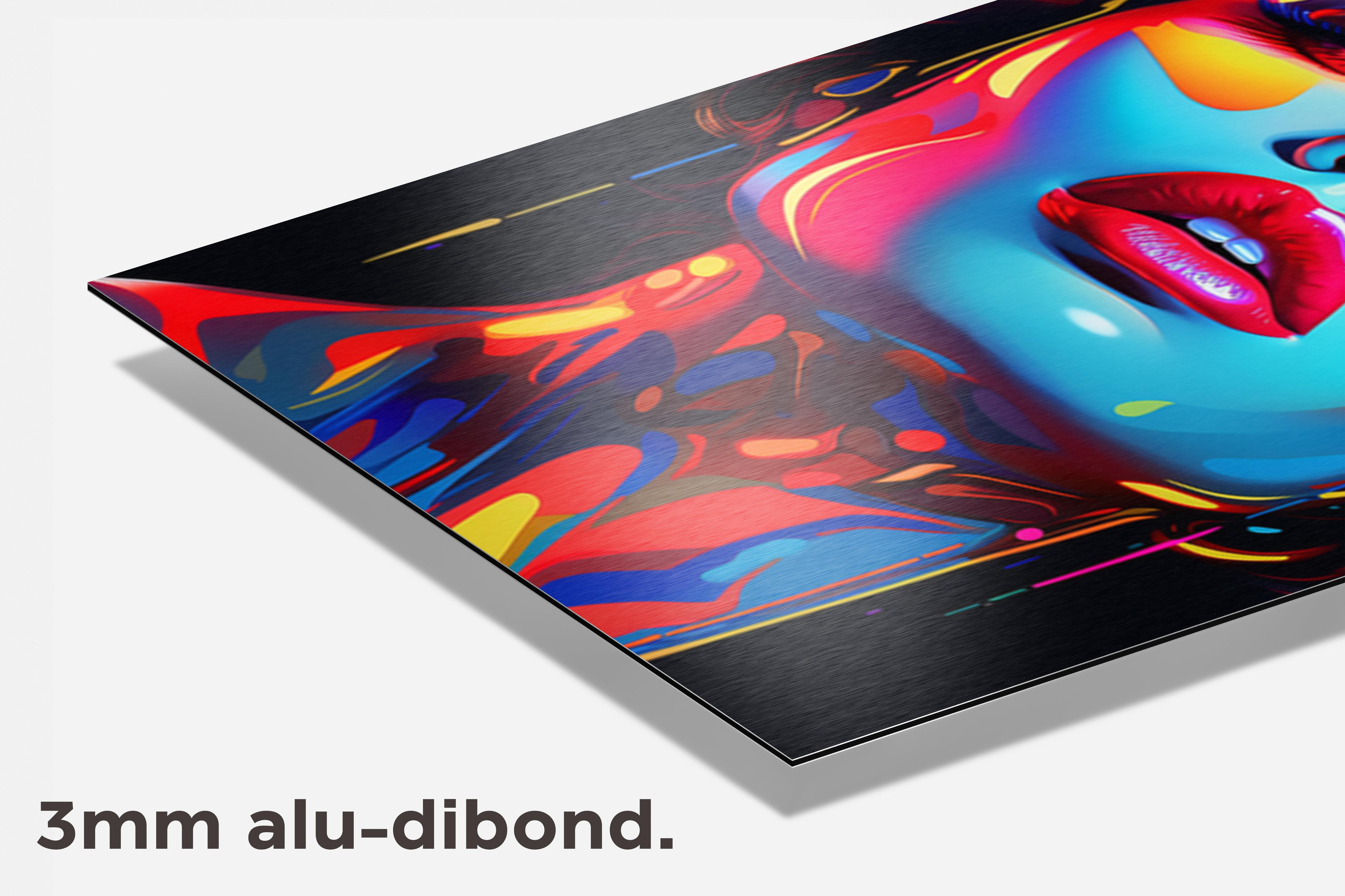Pop Girl Neon dibond detail