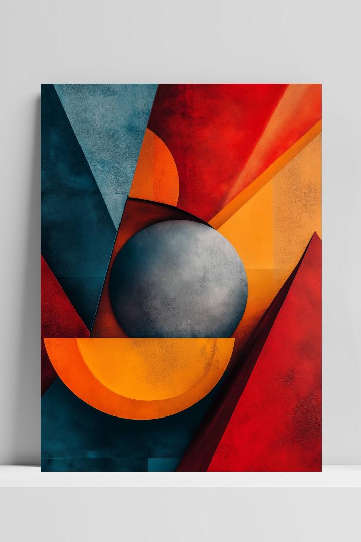 Vormen Abstract op 3mm aluminium dibond