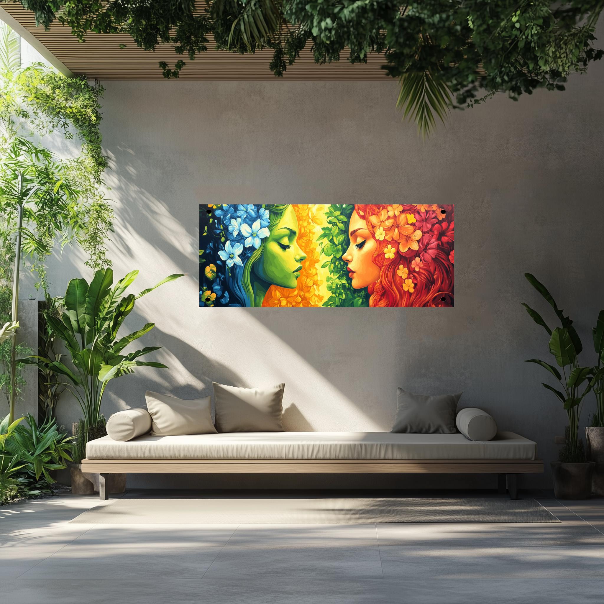 Tuinposter Godinnen Bloemen sfeerbeeld 2
