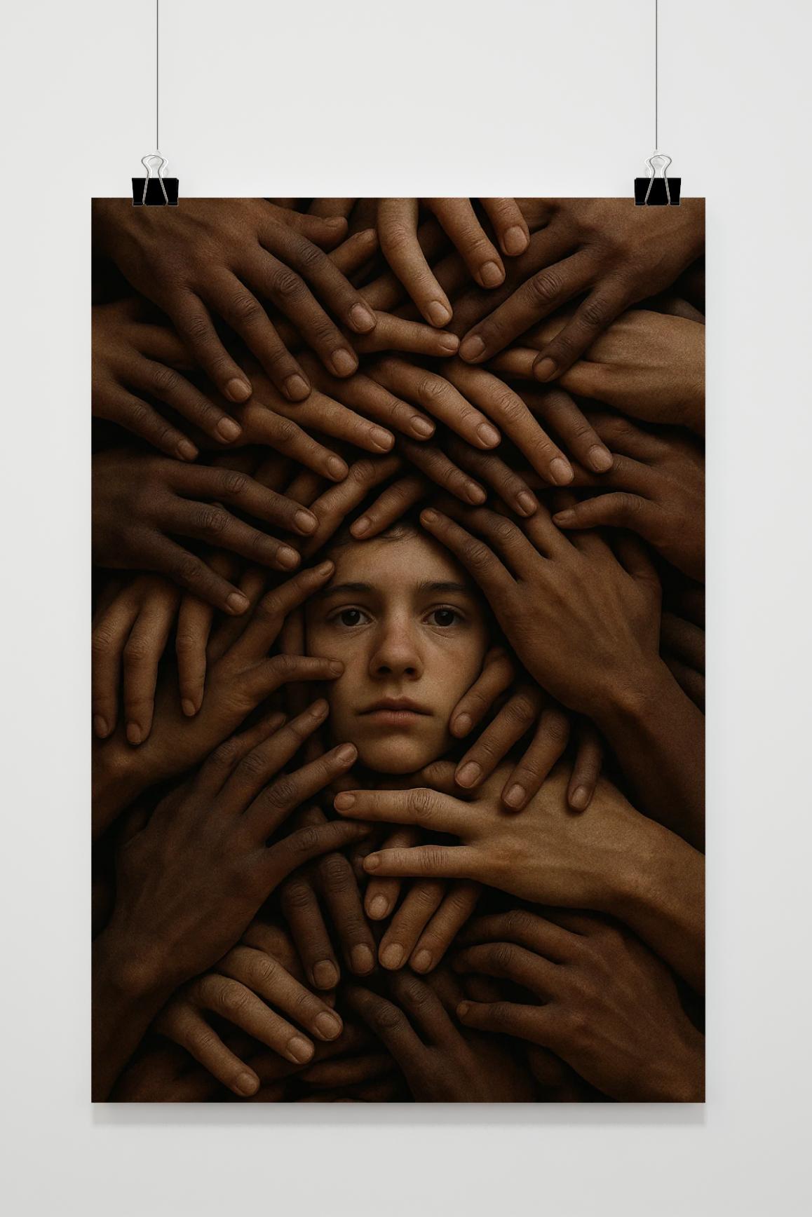 Póster Hands Boy de 25 Artstreet