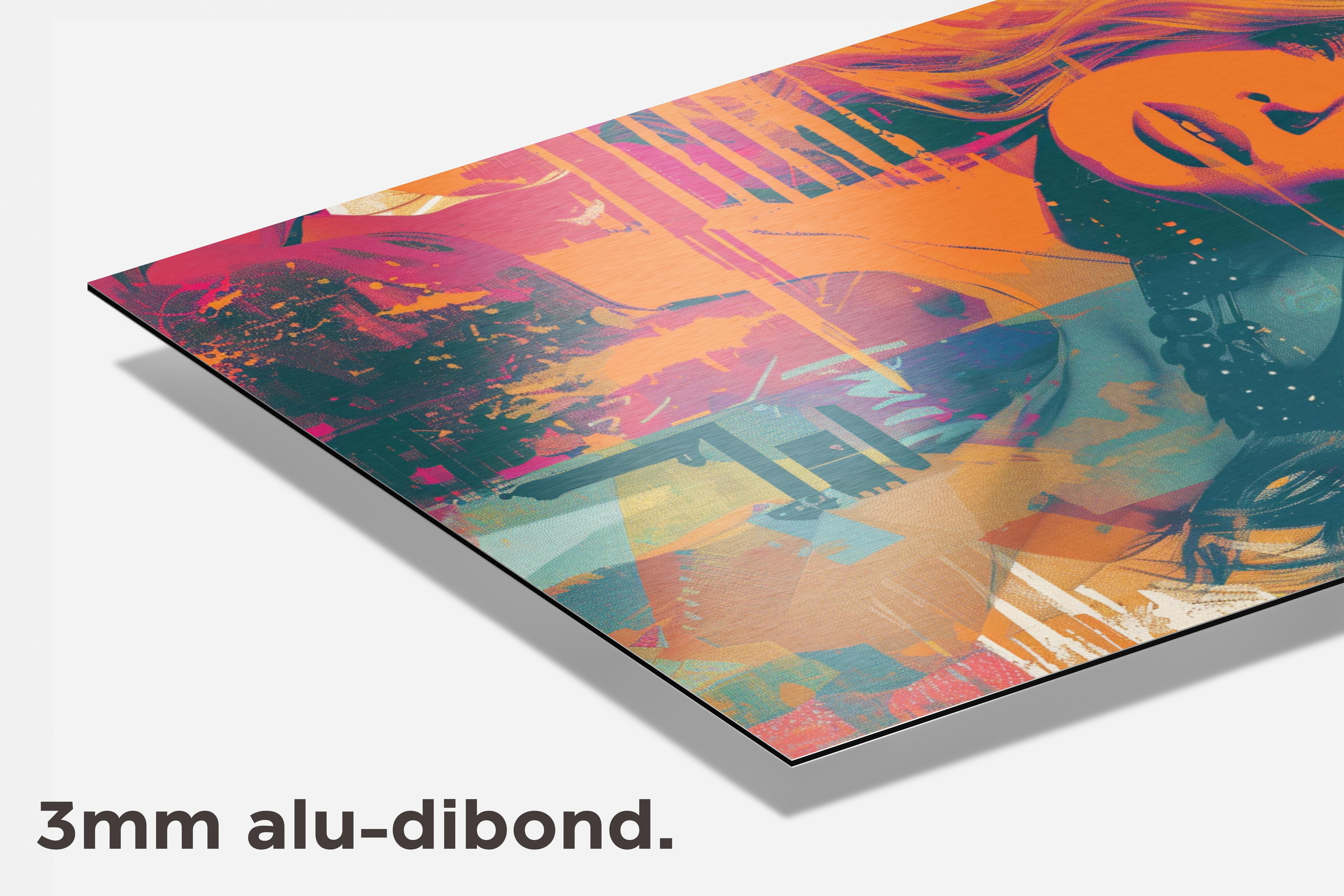 Vrouwen Mashup dibond detail