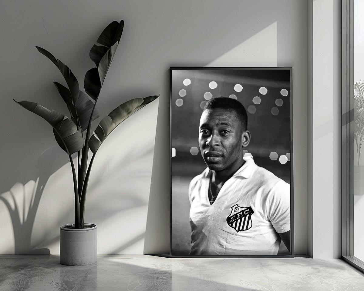 Pelé B&W poster van 25 Artstreet