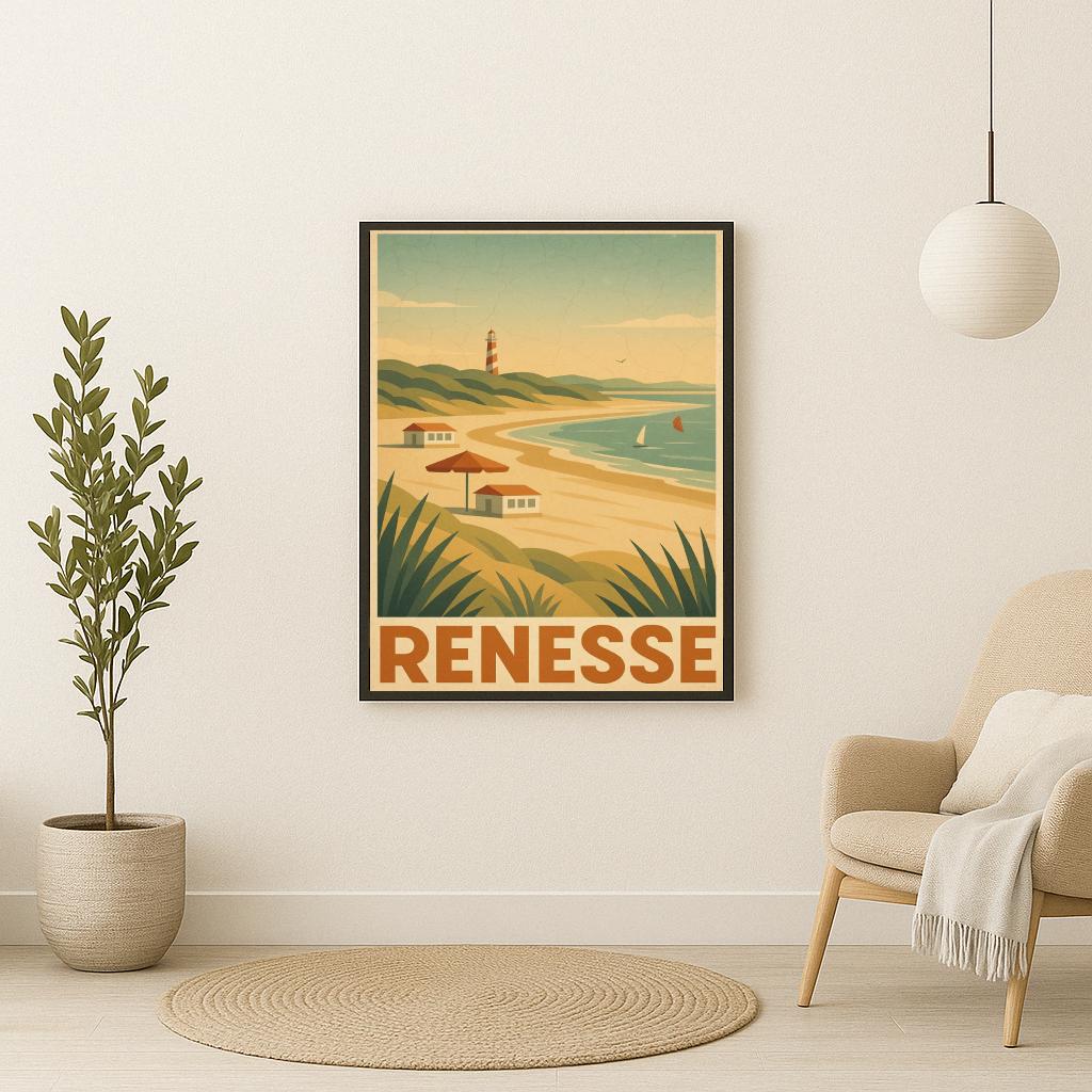 Renesse Text Vintage poster sfeerbeeld 2