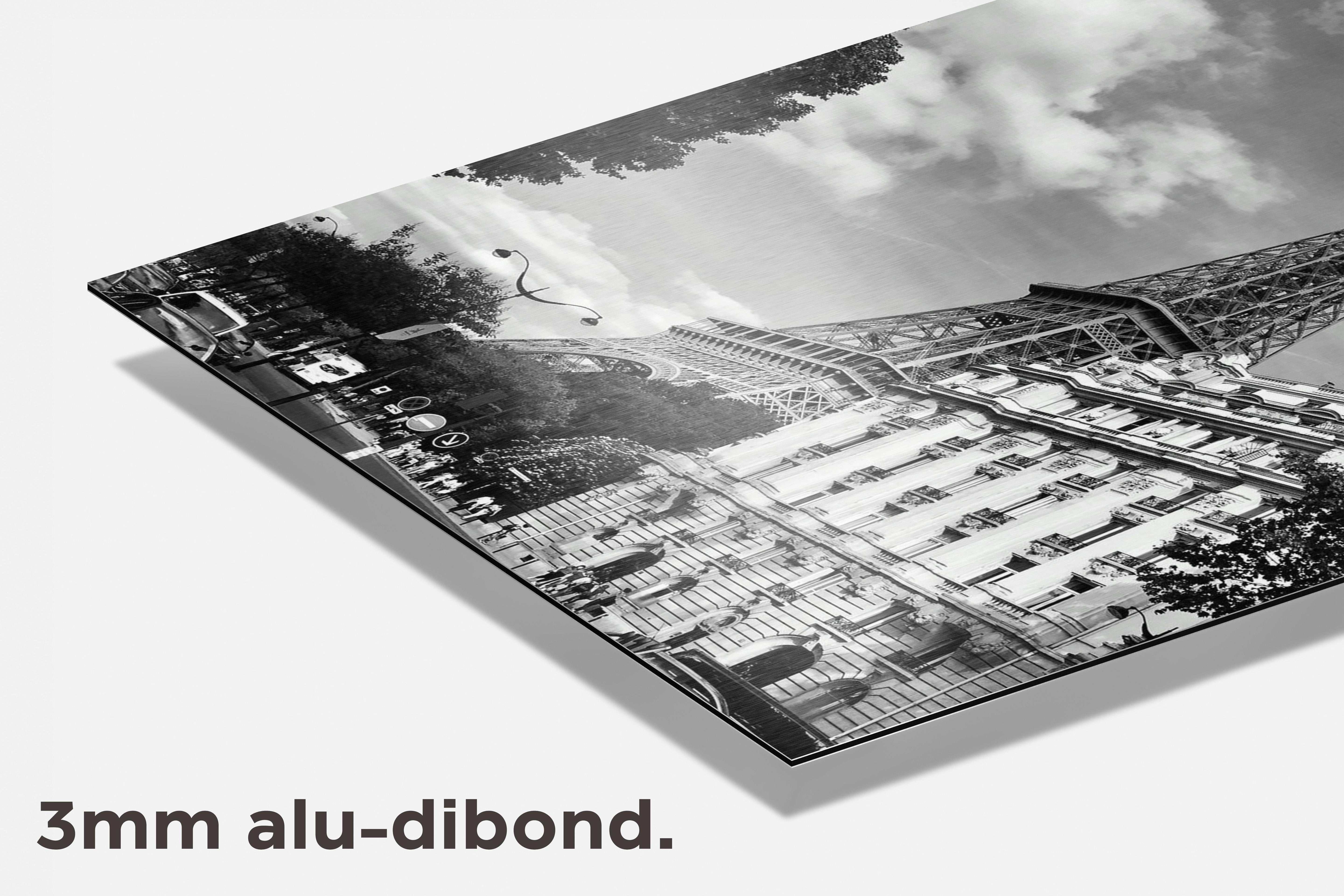 Parijs Zwart Wit dibond detail