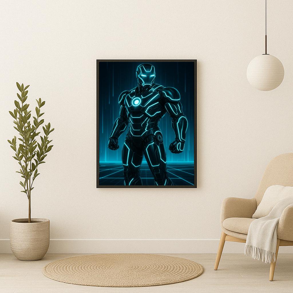 Iron Man Neon poster sfeerbeeld 2