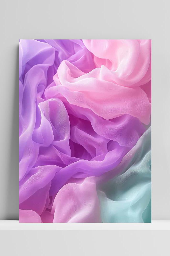 Pastel Stof op 3mm aluminium dibond