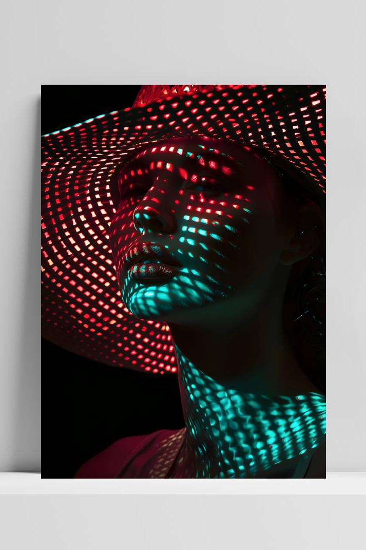 Schaduw Vrouw op 3mm aluminium dibond