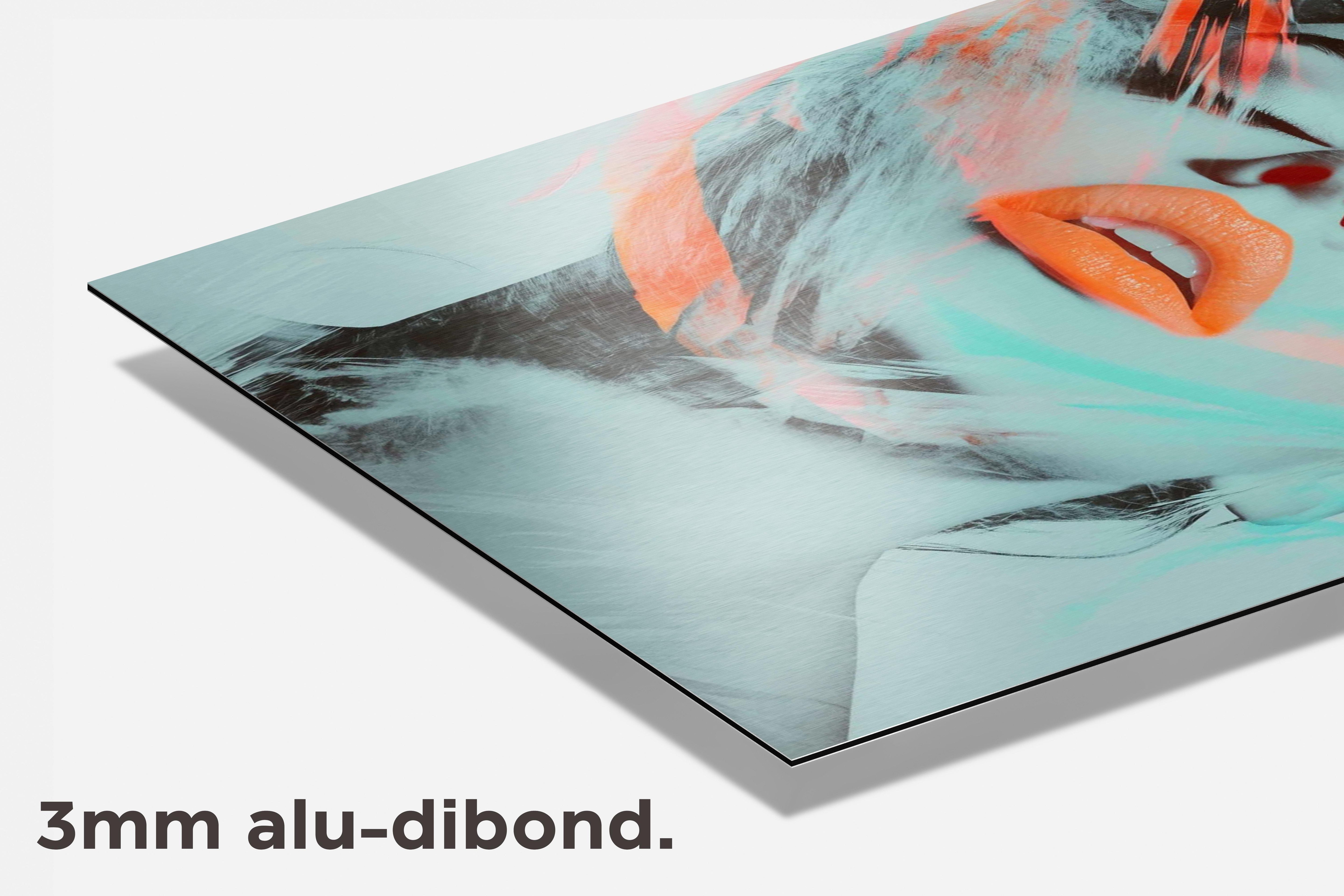 Oranje Lippen dibond detail