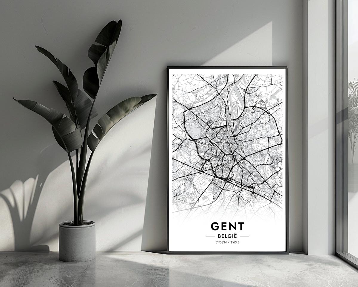 Gent Wit poster van 25 Artstreet