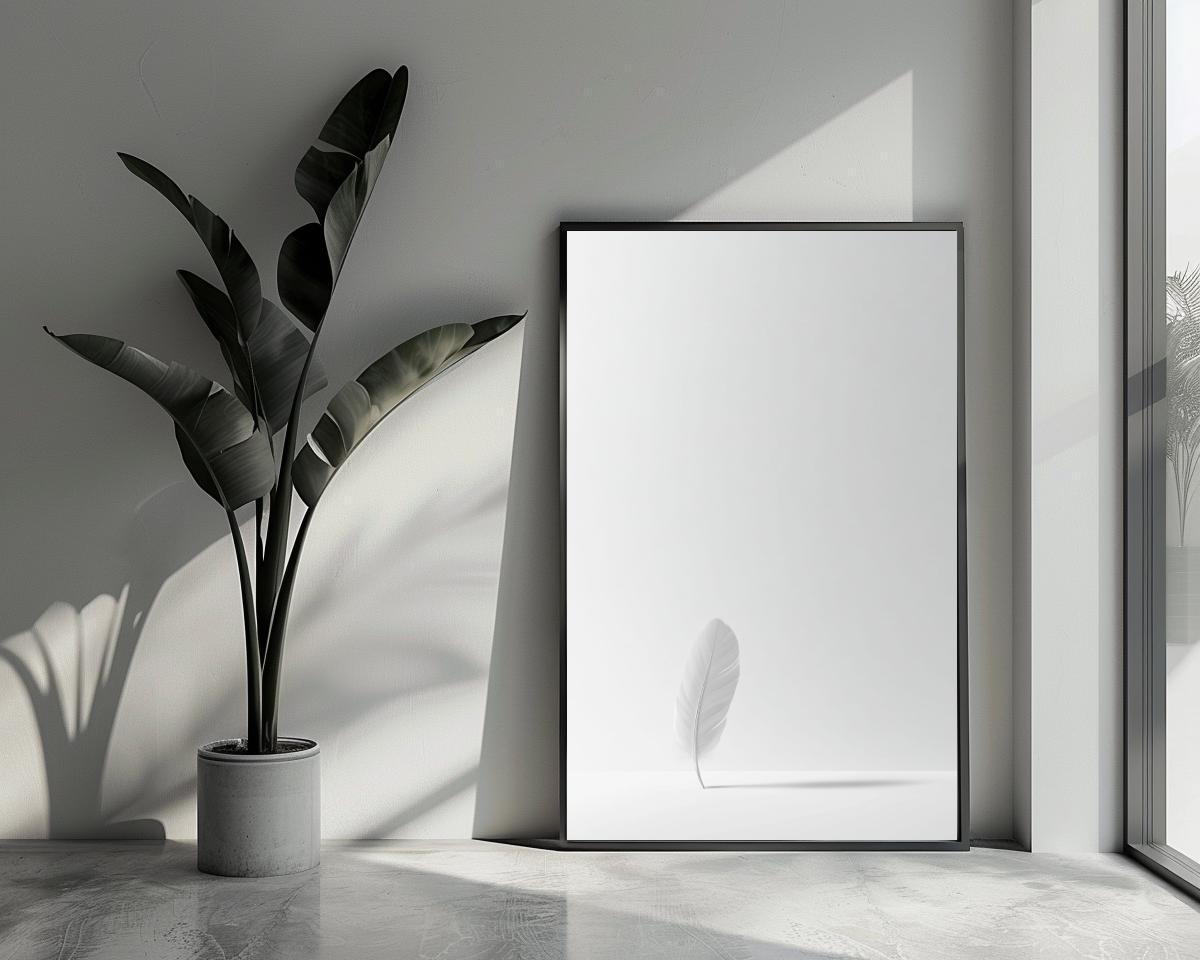 Feather Minimalistic poster van 25 Artstreet